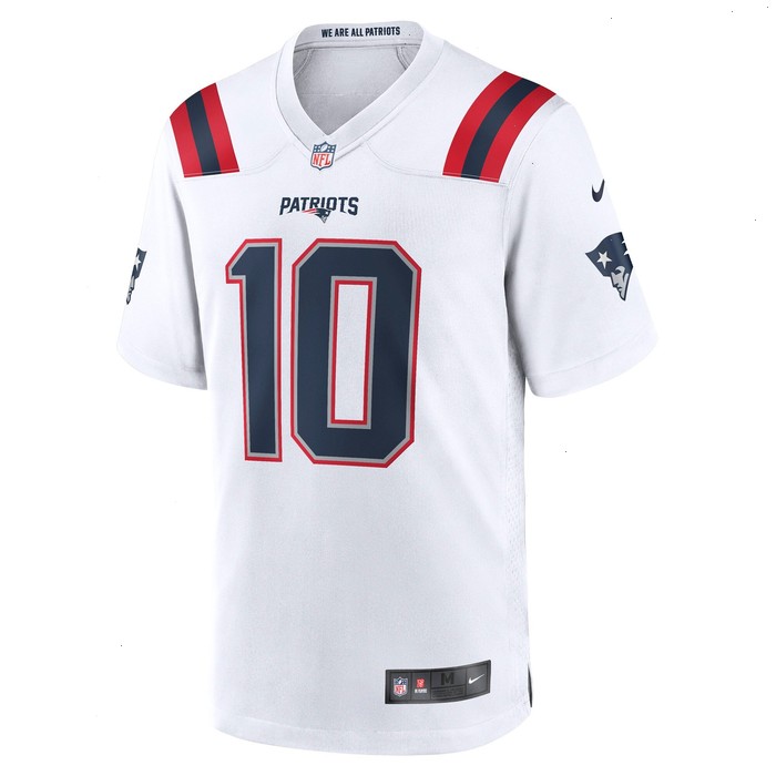 Mac Jones New England Patriots Nike Player Game Jersey - White