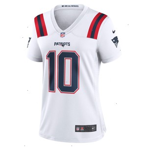 Mac Jones New England Patriots Nike Women's Player Jersey - White