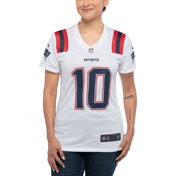 Mac Jones New England Patriots Nike Women's Player Jersey - White