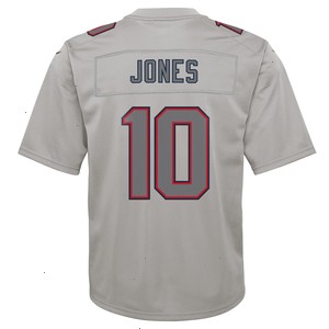 Mac Jones New England Patriots Nike Youth Atmosphere Fashion Game Jersey - Gray