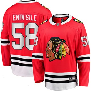 MacKenzie Entwistle Chicago Blackhawks Fanatics Branded Home Breakaway Player Jersey - Red