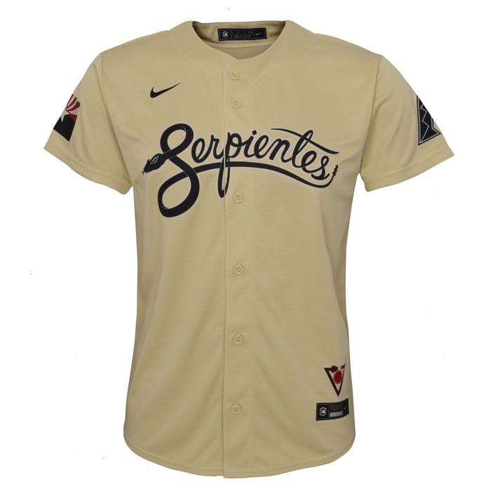 Madison Bumgarner Arizona Diamondbacks Nike Youth City Connect Replica Player Jersey - Sand