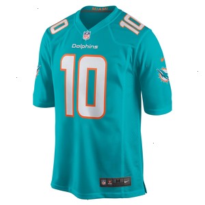 Malcolm Perry Miami Dolphins Nike Game Jersey - Aqua