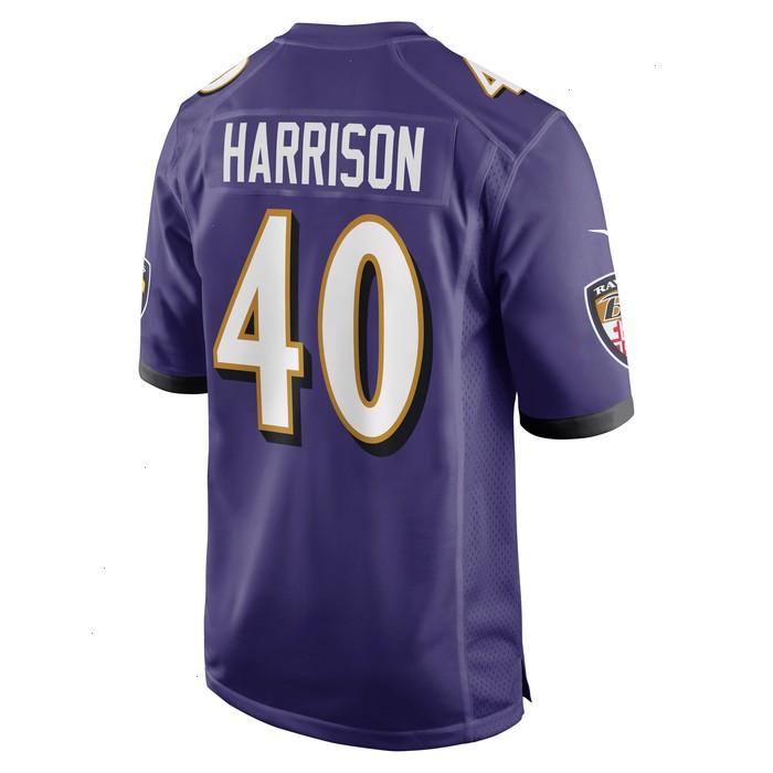 Malik Harrison Baltimore Ravens Nike Game Jersey - Purple