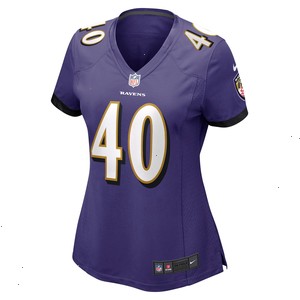 Malik Harrison Baltimore Ravens Nike Women's Game Jersey - Purple