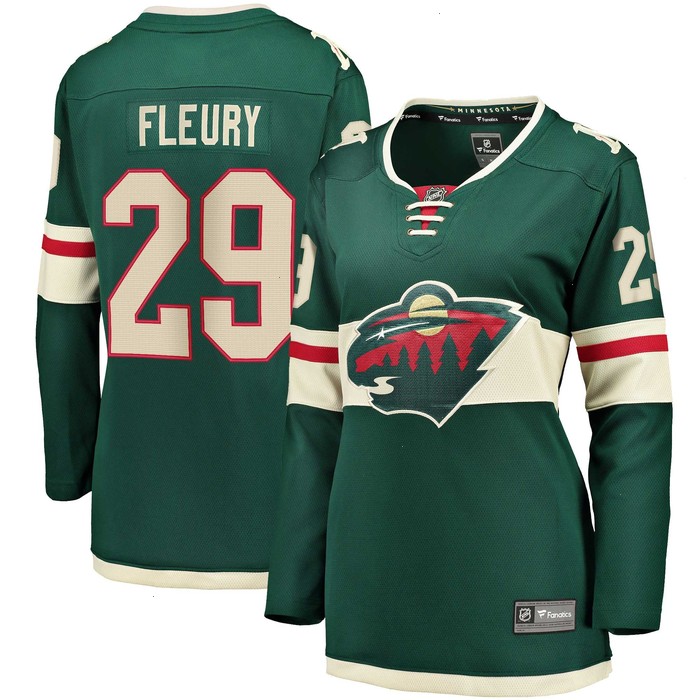 Marc-Andre Fleury Minnesota Wild Fanatics Branded Women's Home Premier Breakaway Player Jersey - Green