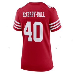 Marcelino McCrary-Ball San Francisco 49ers Nike Women's Game Player Jersey - Scarlet