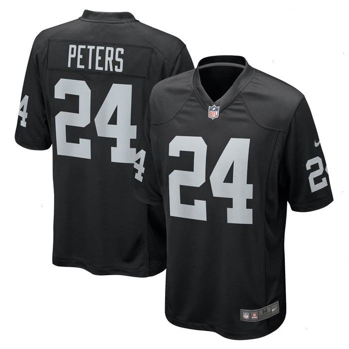 Marcus Peters Las Vegas Raiders Nike Team Game Jersey - Black