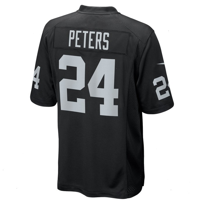 Marcus Peters Las Vegas Raiders Nike Team Game Jersey - Black