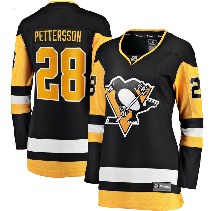 Marcus Pettersson Pittsburgh Penguins Fanatics Branded Women's Home Breakaway Player Jersey - Black