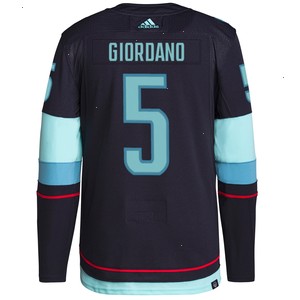 Mark Giordano Seattle Kraken adidas Home Authentic Primegreen Player Jersey - Navy