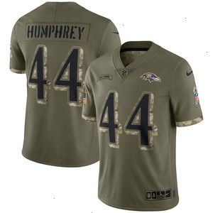 Marlon Humphrey Baltimore Ravens Nike 2022 Salute To Service Limited Jersey - Olive