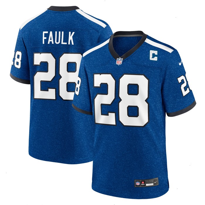 Marshall Faulk Indianapolis Colts Nike Indiana Nights Alternate Game Jersey - Royal