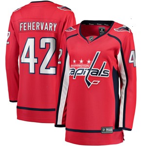 Martin Fehervary Washington Capitals Fanatics Branded Women's Home Breakaway Player Jersey - Red