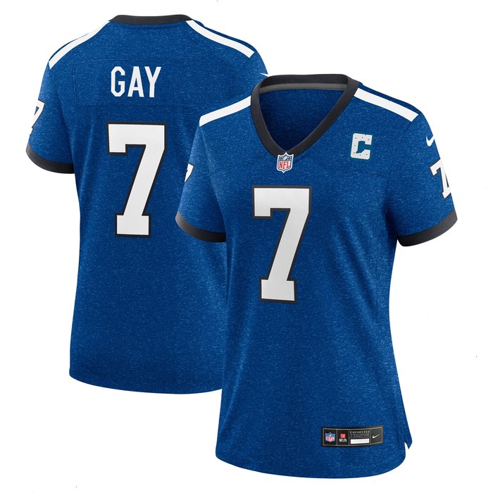 Matt Gay Indianapolis Colts Nike Women's Indiana Nights Alternate Game Jersey - Royal