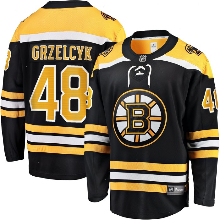 Matt Grzelcyk Boston Bruins Fanatics Branded Team Home Breakaway Player Jersey - Black