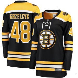 Matt Grzelcyk Boston Bruins Fanatics Branded Women's Home Breakaway Player Jersey - Black