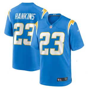 Matt Hankins Los Angeles Chargers Nike Team Game Jersey - Powder Blue