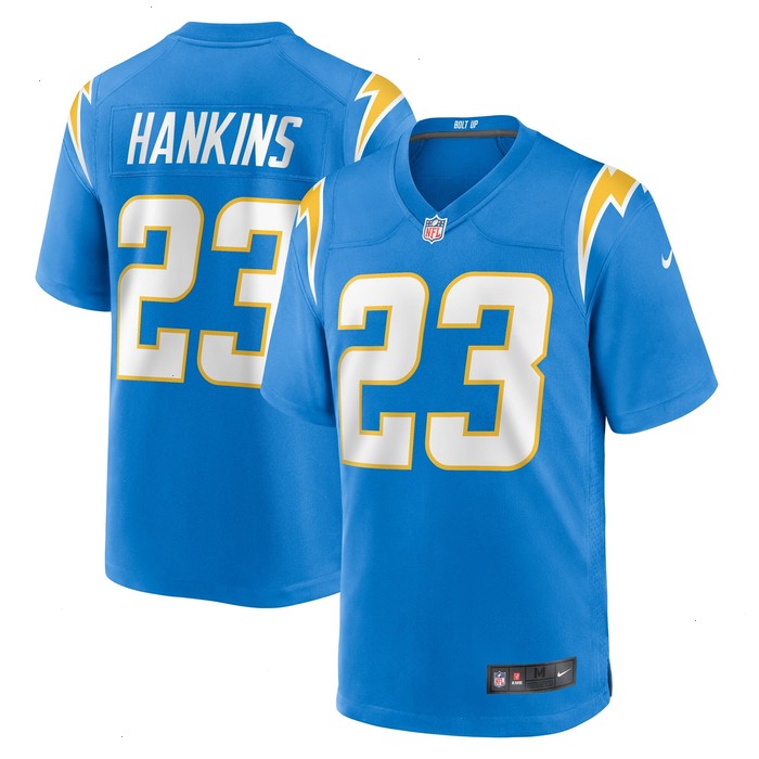 Matt Hankins Los Angeles Chargers Nike Team Game Jersey - Powder Blue