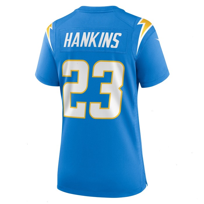 Matt Hankins Los Angeles Chargers Nike Women's Team Game Jersey - Powder Blue