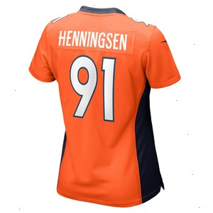 Matt Henningsen Denver Broncos Nike Women's Game Player Jersey - Orange