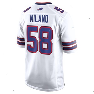 Matt Milano Buffalo Bills Nike Away Game Player Jersey - White