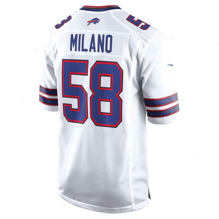 Matt Milano Buffalo Bills Nike Away Game Player Jersey - White