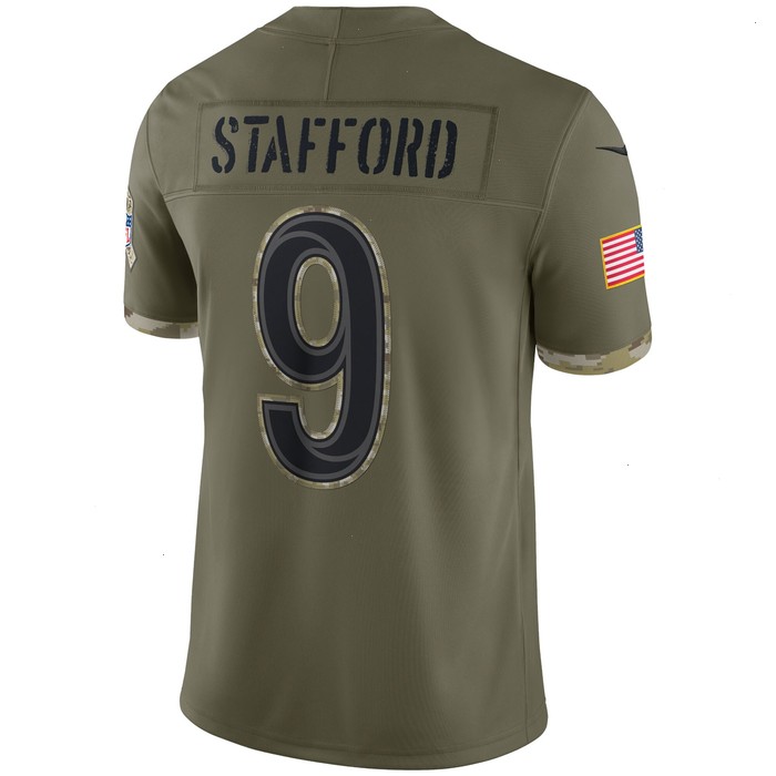 Matthew Stafford Los Angeles Rams Nike 2022 Salute To Service Limited Jersey - Olive