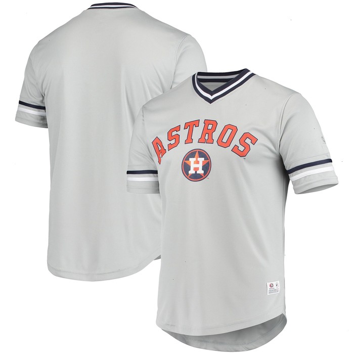 Men's Gray Houston Astros Replica V-Neck Jersey