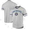 Men's Gray Milwaukee Brewers Replica V-Neck Jersey