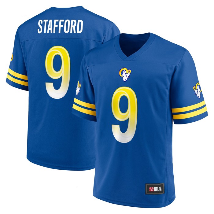 Men's Matthew Stafford Royal Los Angeles Rams Replica Player Jersey