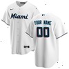 Miami Marlins Nike Home Replica Custom Jersey - White