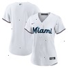 Miami Marlins Nike Women's Home Blank Replica Jersey - White
