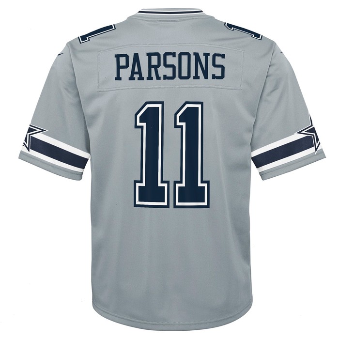 Micah Parsons Dallas Cowboys Nike Youth Inverted Game Jersey - Gray