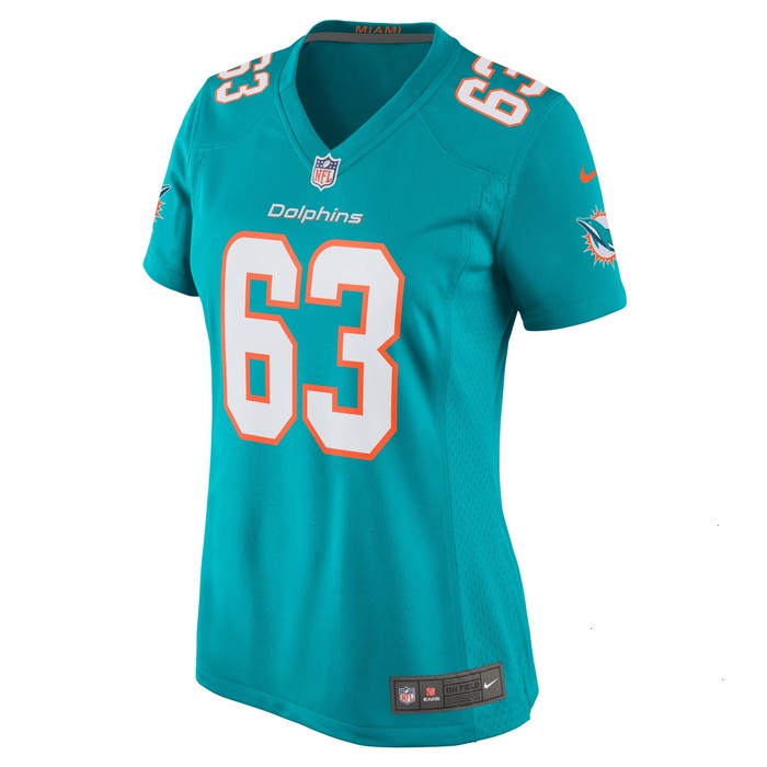 Michael Deiter Miami Dolphins Nike Women's Game Jersey - Aqua