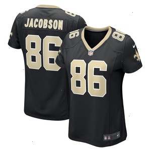 Michael Jacobson New Orleans Saints Nike Women's Game Jersey - Black