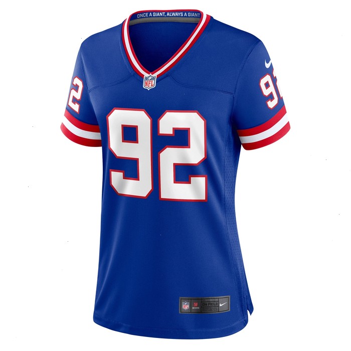 Michael Strahan New York Giants Nike Women's Classic Retired Player Game Jersey - Royal