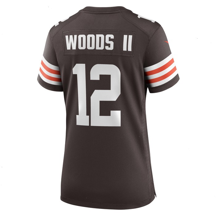 Michael Woods II Cleveland Browns Nike Women's Game Player Jersey - Brown