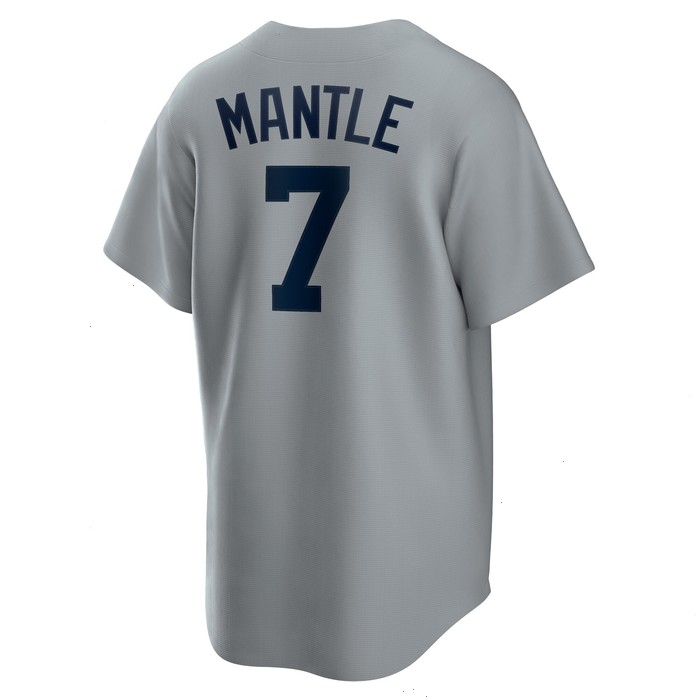 Mickey Mantle New York Yankees Nike Road Cooperstown Collection Player Jersey - Gray