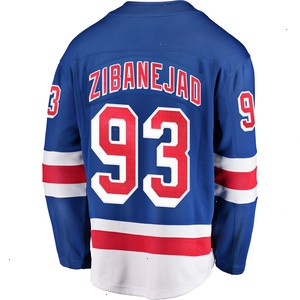 Mika Zibanejad New York Rangers Fanatics Branded Premier Breakaway Player Jersey - Royal