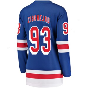 Mika Zibanejad New York Rangers Fanatics Branded Women's Breakaway Player Jersey - Blue