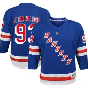 Mika Zibanejad New York Rangers Youth Home Replica Player Jersey - Blue