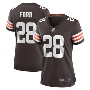 Mike Ford Cleveland Browns Nike Women's Team Game Jersey - Brown