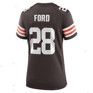 Mike Ford Cleveland Browns Nike Women's Team Game Jersey - Brown