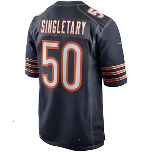 Mike Singletary Chicago Bears Nike Game Retired Player Jersey - Navy