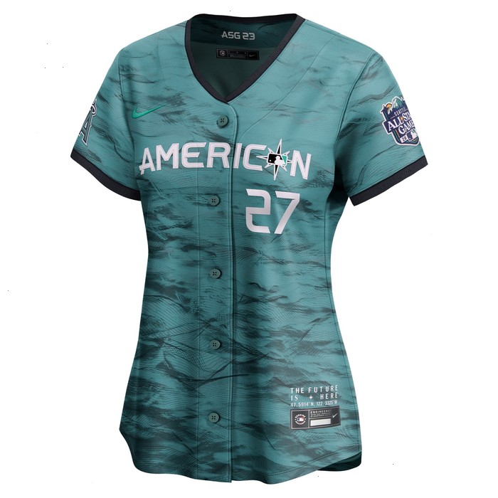 Mike Trout American League Nike Women's 2023 MLB All-Star Game Limited Player Jersey - Teal