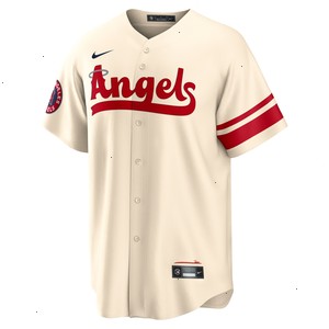 Mike Trout Los Angeles Angels Nike 2022 City Connect Replica Player Jersey - Cream