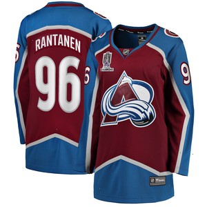 Mikko Rantanen Colorado Avalanche Women's Home 2022 Stanley Cup Champions Breakaway Player Jersey - Burgundy