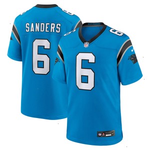 Miles Sanders Carolina Panthers Nike Team Game Jersey - Blue