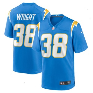 Milton Wright Los Angeles Chargers Nike Game Jersey - Powder Blue